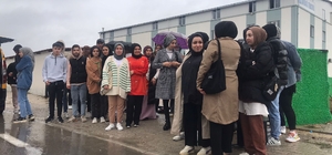 Samsun'da tekstil fabrikası işçileri eylem yaptı