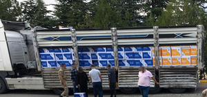 Elazığ'da 450 koli bandrolsüz boş makaron ele geçirildi