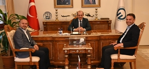 Üniversiteyi kazanan Maçka Belediye Başkanı Koçhan, KTÜ Rektörünü ziyaret etti