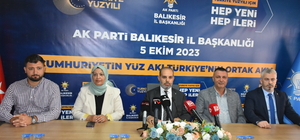 Balıkesir'de AK Parti 4. Olağanüstü Büyük Kongresine ilişkin açıklama yapıldı 