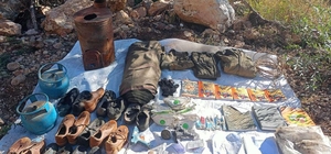 Tunceli'de teröristlerin kullandığı 2 sığınak imha edildi