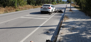 Burdur'da otomobilin çarptığı motosiklet sürücüsü hayatını kaybetti