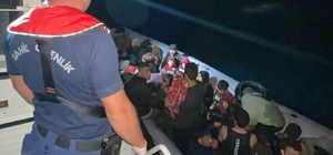 Didim açıklarında 37 düzensiz göçmen yakalandı
