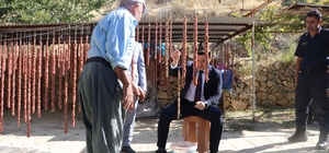 Keban Kaymakamı Furkan Atalık orcik yapımına eşlik etti