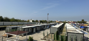Hatay Arsuz'da depremzedeler için 111 konteynerlik yaşam alanı kuruldu