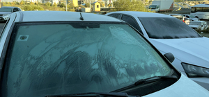 Ardahan'da soğuk hava nedeniyle kırağı ve buzlanma oluştu