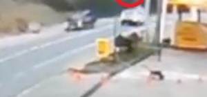 Rize´de motosiklet sürücüsünün öldüğü kaza kamerada