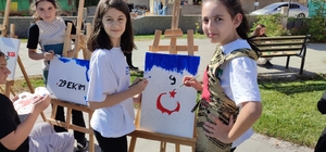 Kayseri'de öğrenciler için boyama etkinliği düzenlendi