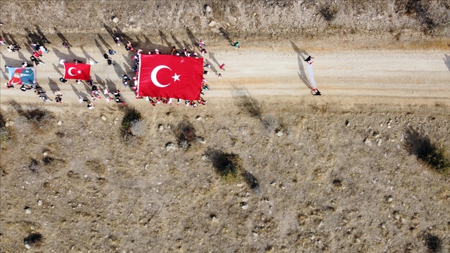 Çankırı'da "14. İstiklal Yolu Yürüyüşü" gerçekleştirildi