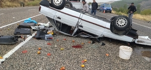 Adıyaman´da otomobil takla attı: 5 yaralı