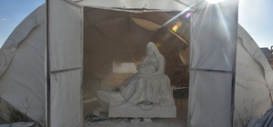 Maden mühendisi heykeltıraşın eserleri yurt dışında alıcı buluyor