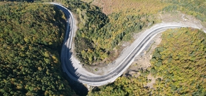 Küre Dağları'na sonbaharın renkleri hakim oldu