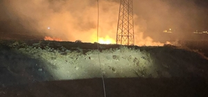 Batman´da kopan elektrik teli, anız yangınına neden oldu