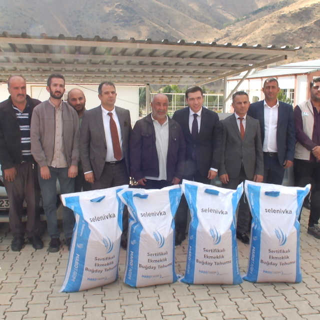 Keban'da çiftçilere yüzde 75 hibeli sertifikalı tohum desteği