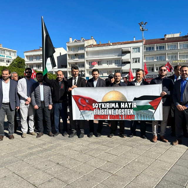 Sinop'ta İsrail'in Gazze'deki saldırıları protesto edildi