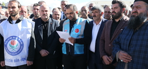 Erzurum ve çevre illerde İsrail'in Filistin'e saldırıları protesto edildi