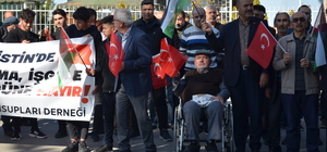 Şabanözü'nde İsrail'in Filistin'e saldırıları protesto edildi