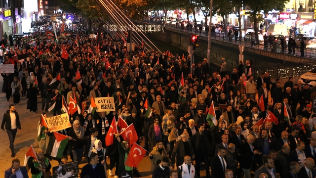 Kastamonu'da "Özgür Filistin Yürüyüşü" düzenlendi