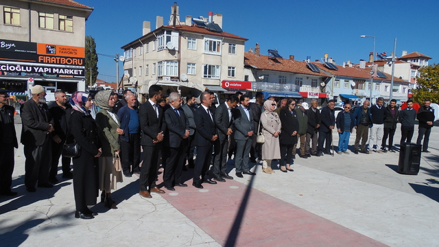 Orta ilçesinde İsrail'in Filistin'e saldırıları protesto edildi