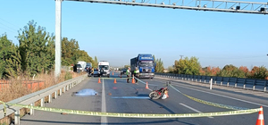 Konya'da tır ile motosikletin çarpıştığı kazada 1 kişi öldü