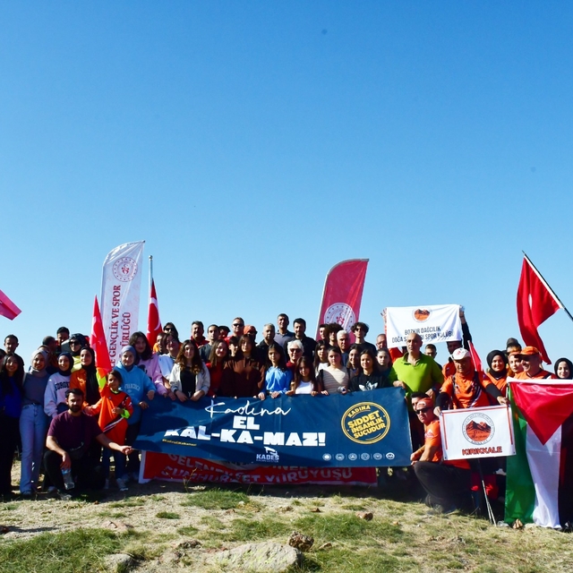 Kırıkkale'de Dinek Dağı'na zirve tırmanışı gerçekleştirildi