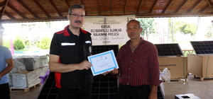 Adana'da 38 besiciye güneş paneli dağıtıldı