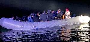 Didim açıklarında 41 düzensiz göçmen yakalandı