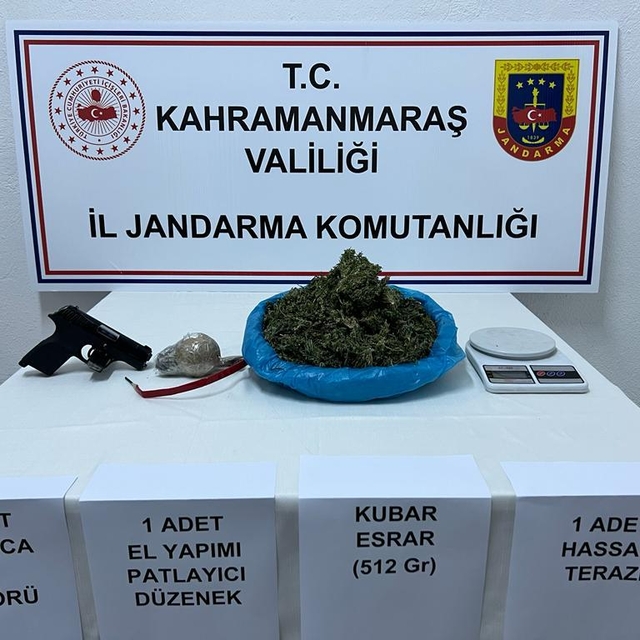 Kahramanmaraş'ta uyuşturucu operasyonunda yakalanan zanlı tutuklandı