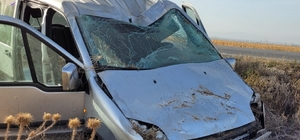 Afyonkarahisar'da şarampole devrilen hafif ticari araçtaki 1 kişi öldü