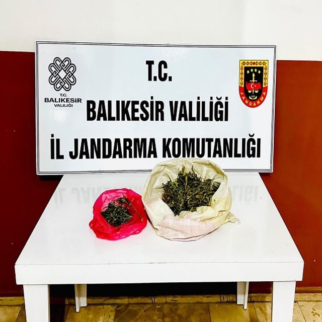 Manyas'ta uyuşturucu operasyonunda 1 kişi yakalandı