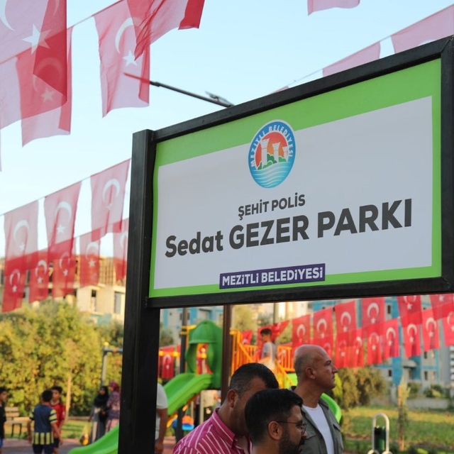 Şehit polis memuru Sedat Gezer'in adı Mersin'deki parkta yaşatılacak