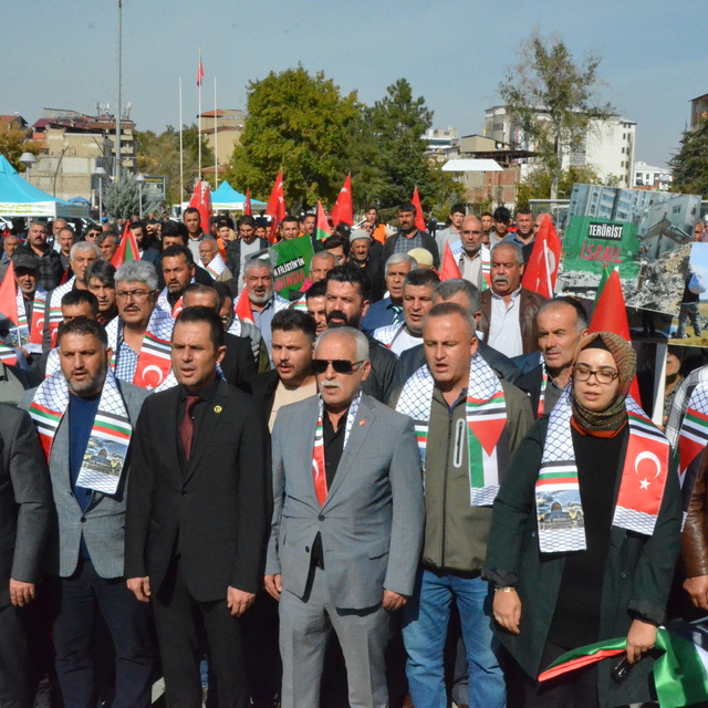 Kahramanmaraş'ta "Filistin'e Destek Yürüyüşü" düzenlendi
