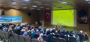 İspir'de kadınlara meme kanseri farkındalık semineri verildi