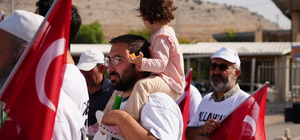 Kayseri'den başlayan Filistin'e destek yürüyüşü Hatay'da tamamlandı