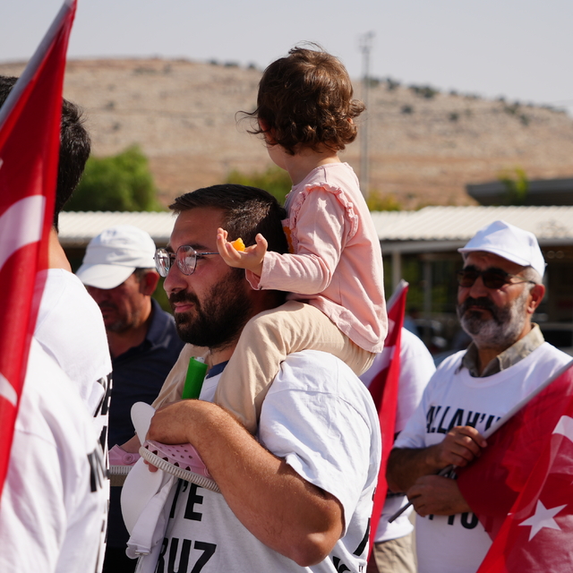 Kayseri'den başlayan Filistin'e destek yürüyüşü Hatay'da tamamlandı