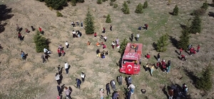 Aksu'da 100 fidan toprakla buluştu