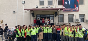 Sarıgöl'de lise öğrencilerine trafik eğitimi verildi