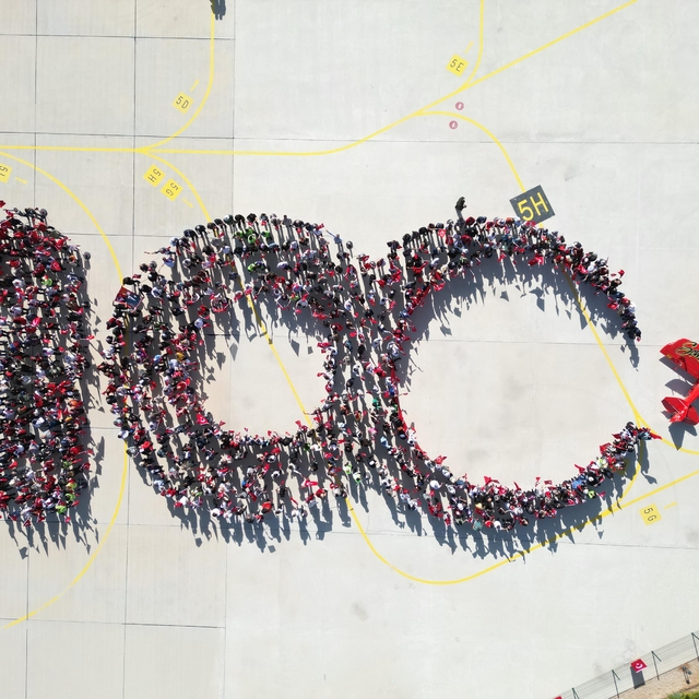 Eskişehir´de Cumhuriyet´in 100´üncü yılına özel koreografi