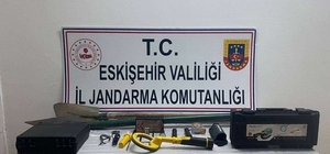 Eskişehir'de izinsiz kazı yapan 6 şüpheli suçüstü yakalandı