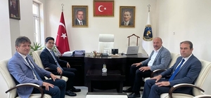 Akıncılar Kaymakamı Açıkbaş, Belediye Başkanı Şen'i ziyaret etti