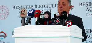 Beşiktaş Başkanı Çebi, Adıyaman'da Beşiktaş İlkokulu'nun açılışında konuştu: