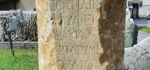 Kastamonu'da Roma dönemine ait mezar steli bulundu