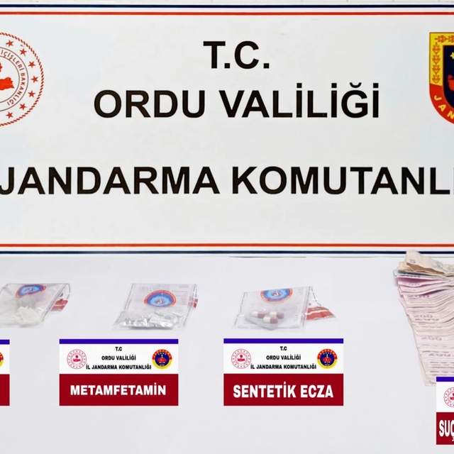 Ordu'da uyuşturucu operasyonunda 1 kişi gözaltına alındı