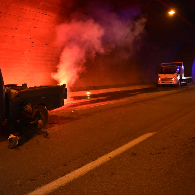 Bitlis'te 8 Ağustos Tüneli'nde trafik kazası tatbikatı yapıldı