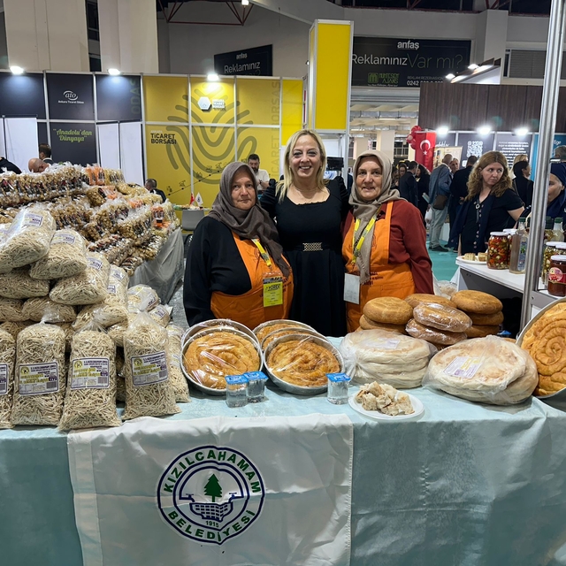 YÖREX Fuarı'nda Kızılcahamam ürünleri de sergilendi
