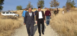 Çemişgezek Kaymakamı Orçun Cüneyt Zor, köylerde incelemelerde bulundu