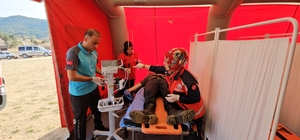 Balıkesir'de 3 ilin UMKE görevlileri zor koşullara hazırlıklı olmak için tatbikat yaptı