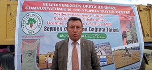 Yeşilyurt Belediyesinden çiftçilere 20 ton arpa tohumu desteği