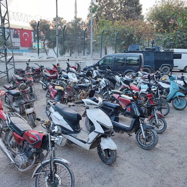 Şanlıurfa'da 137 çalıntı motosiklet yakalandı