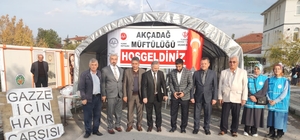 Malatya'da "Gazze İçin Hayır Çarşısı" açıldı